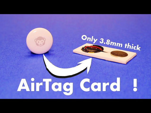 Modified 3 Mm Slim Apple AirTag Card for Wallet With Precision