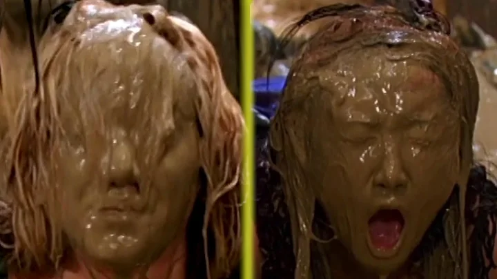 Ashley Tisdale & Brenda Song Mud faceplant + Behin...