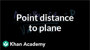 Point distance to plane | Vectors and spaces | Linear Algebra | Khan Academy
