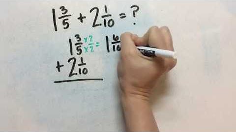 Adding Mixed Numbers