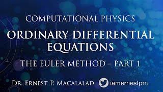 ODE Euler Method Part 1