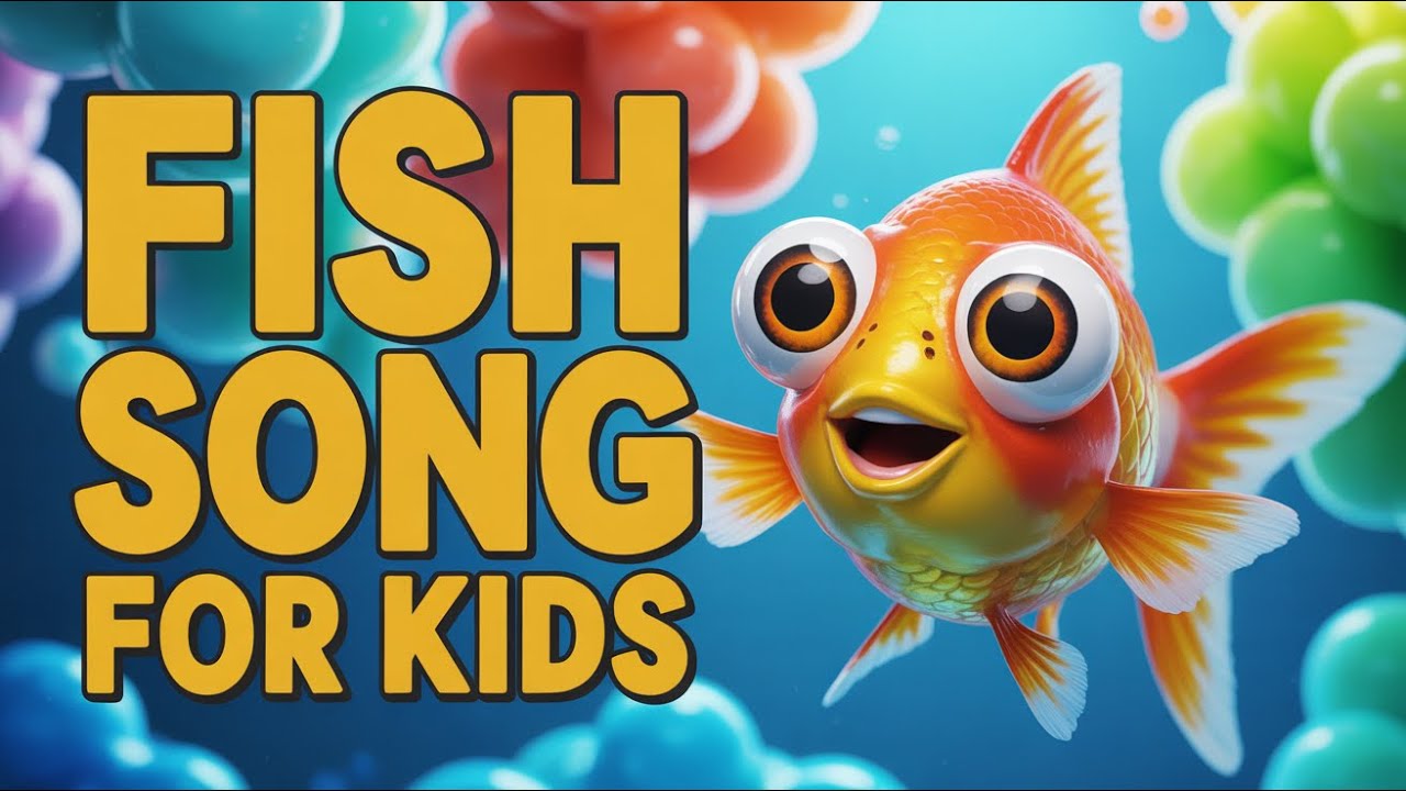 The Big Blue Ocean Song | Fun Kids Nursery Rhyme About Learning Fish ...