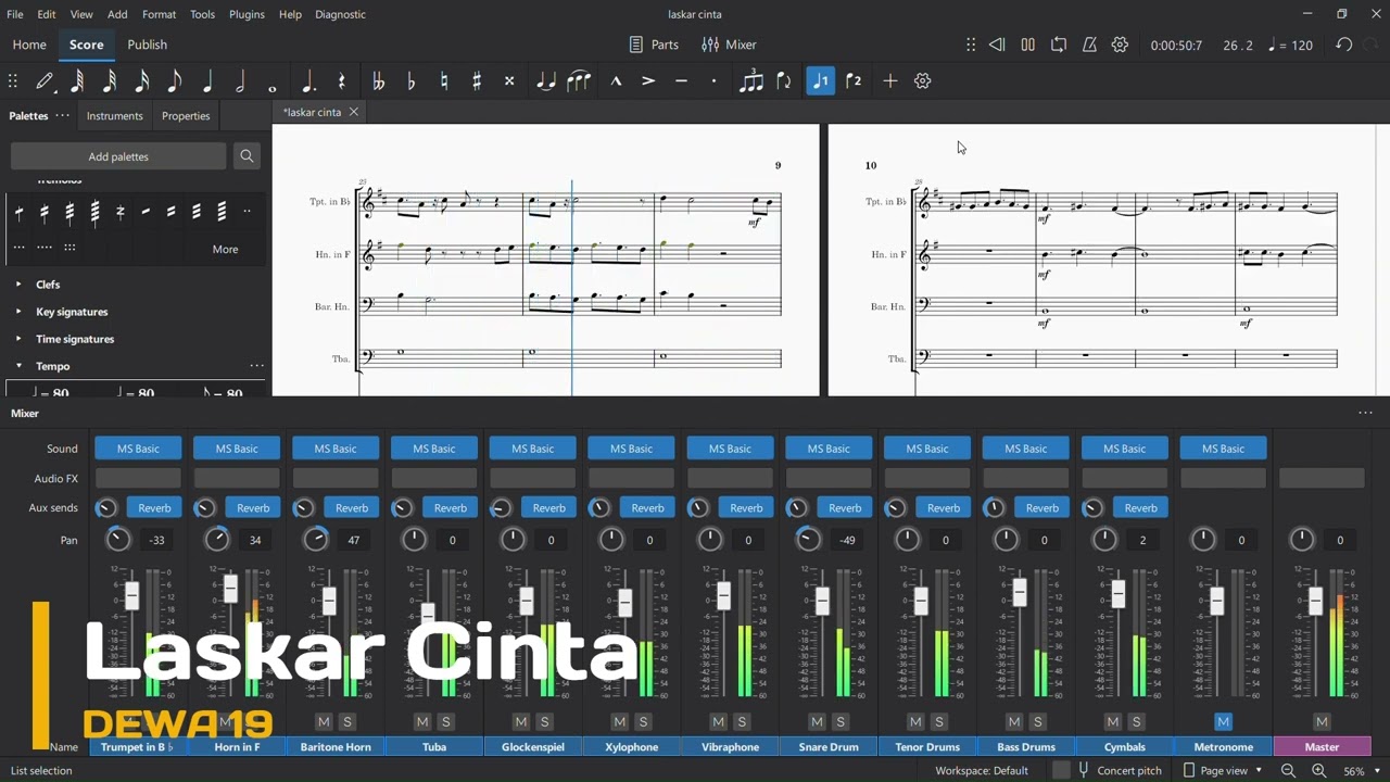 Partitur Marching Band 