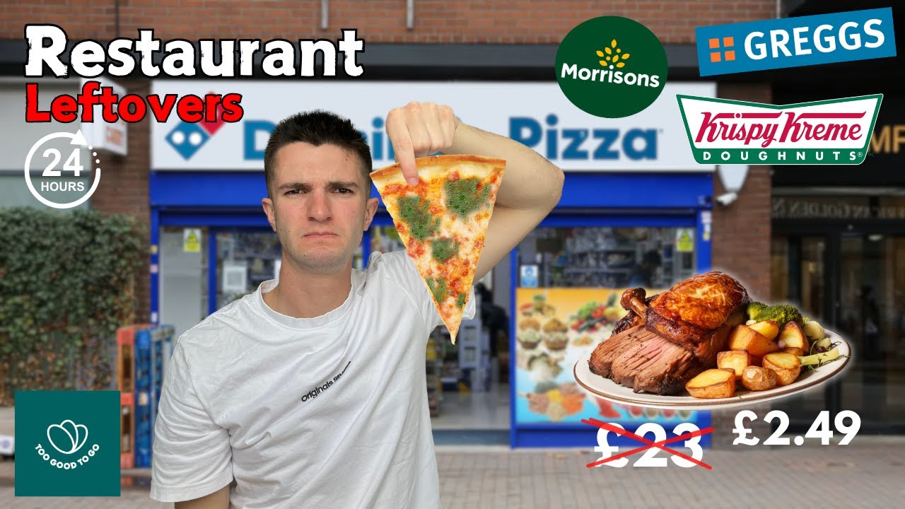 Eating RESTAURANT LEFTOVERS for 24 hours *too good to go*