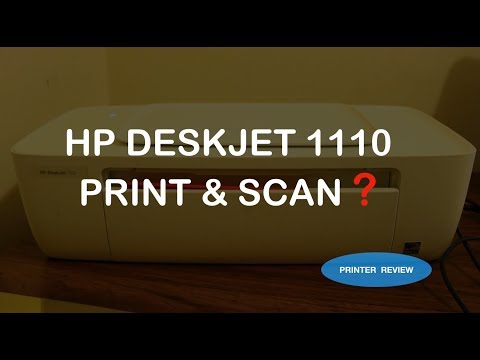 HP Deskjet 1110, 1111, 1115, 1118 Printer Scan Wireless Options review !!! - YouTube