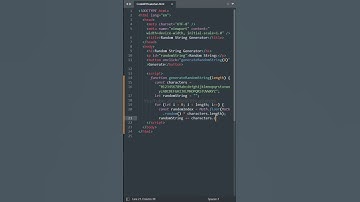 Random String Generator | JavaScript