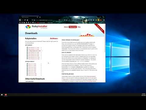Download/Install Ruby on Windows 10 | Quick & Easy Tutorial 2020