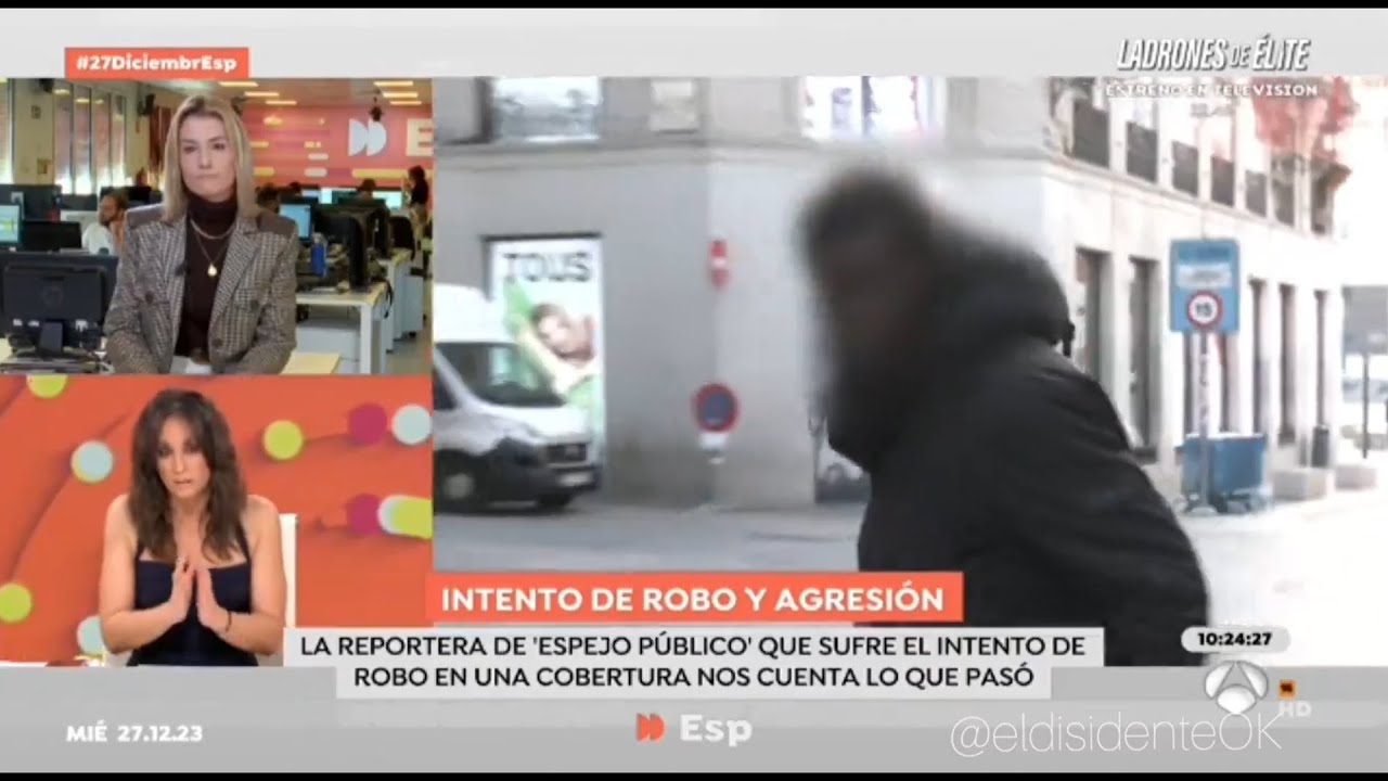 UN AFRICAN0 ROBA EN DIRECTO A UNA REPORTERA DE ANTENA 3 || VIVA LA ...