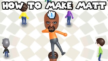 MII MAKER TUTORIAL - HOW TO MAKE MATT FROM WII SPORTS