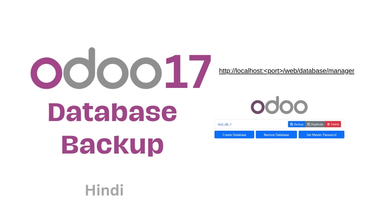 Odoo Database Backup - How to backup odoo database | Step by Step Guide ...
