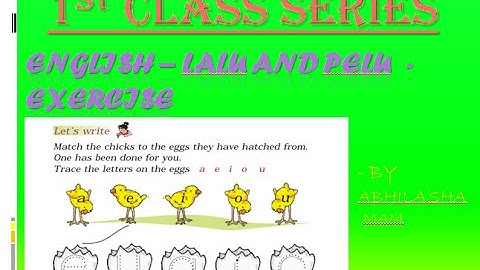 1st Class Series | English | Lalu and peelu Part 2 - by Abhilasha mam
