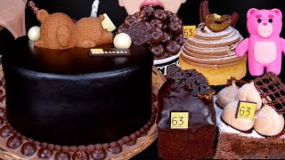 ASMR DARK CHOCOLATE CAKE MALTESERS MAGNUM ICE CREAM NUTELLA DESSERT MUKBANG 초콜릿 먹방 咀嚼音 EATING SOUNDS