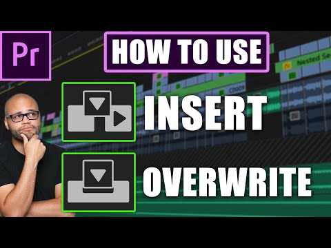 How to use the insert and overwrite tools in premiere pro