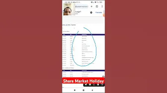 Share Market Holiday। NSE Holidays Market Holidays stock market holidays 2024 #holiday #market thumbnail