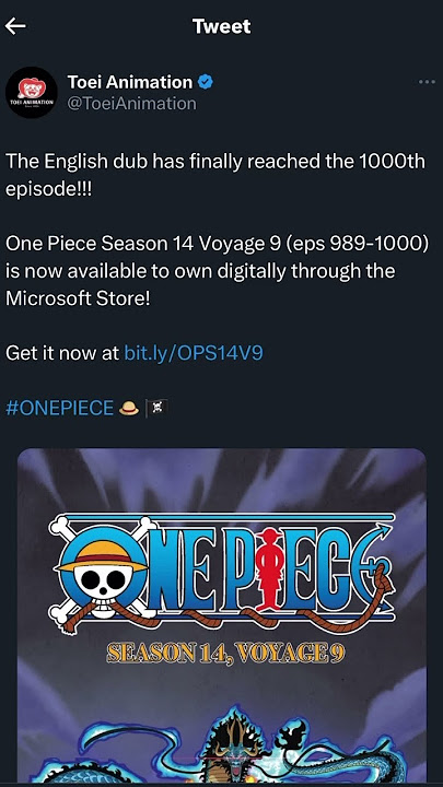 One Piece Season 14, Voyage 11 (Eps. 1013-1024) Streams on