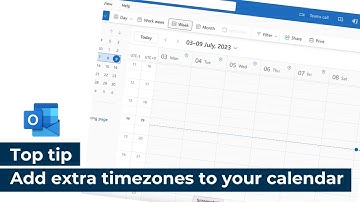 Top tip | Microsoft Outlook | Add extra timezones to your calendar