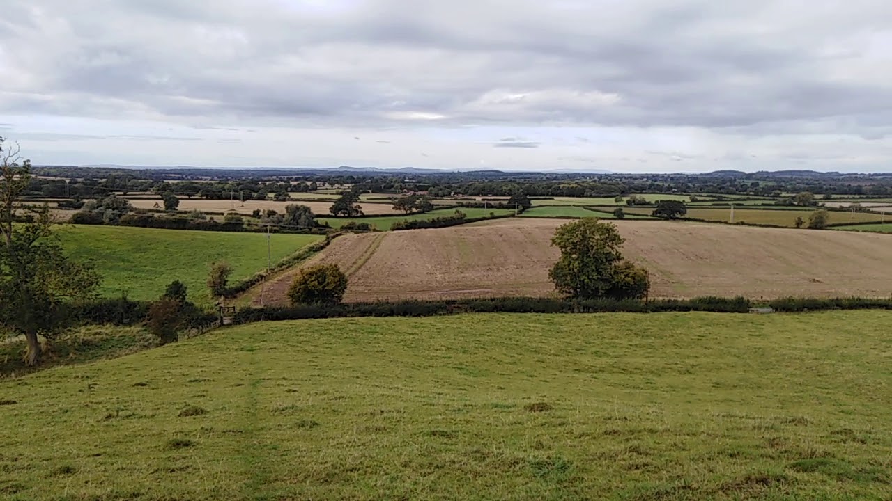A panorama from Moreton Hall near Inkberrow. October 2nd 2019