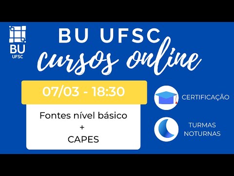 Curso: Fontes de informação nível básico e Portal de Periódicos da CAPES