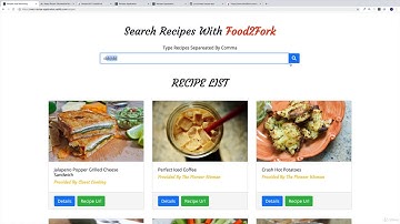 Create Food Recipe App using ReactJs with Ajax Search option - 12 - Recipe Page Structure