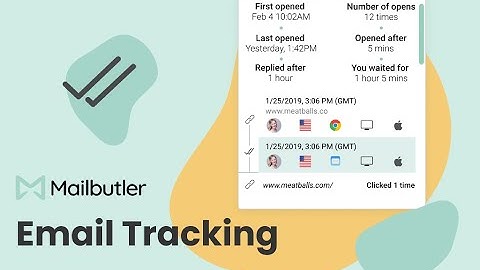 The Mailbutler Email Tracking feature
