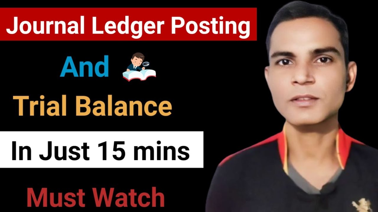 Journal to ledger to trial balance/journal and ledger in accounting/how ...