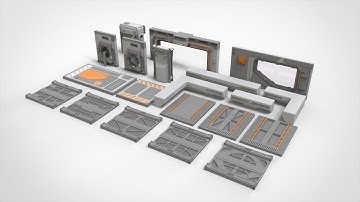 sci fi Architecture kitbash 32