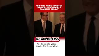 DID THE PRIME MINISTER MISLEAD PARLIAMENT? | UK NEWS