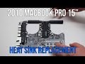 2010 Macbook Pro 15" A1286 CPU Heat Sink Replacement