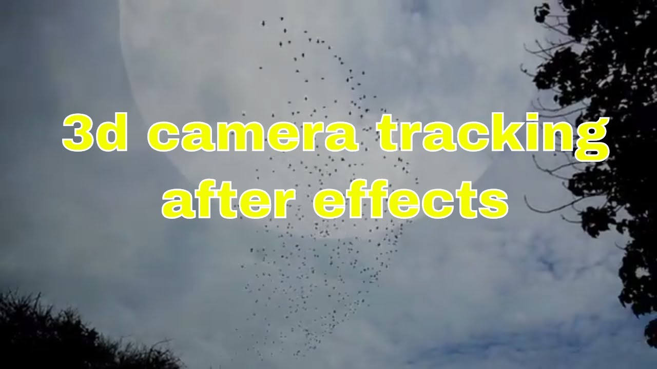 After effects 3d camera tracking || Moon effect