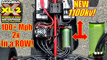 1/5 Kraton 100 Mph 2x in a ROW? XLX2 & 1100KV motor!