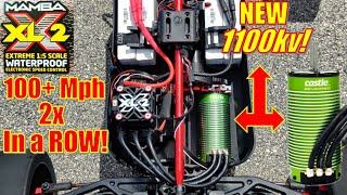 1/5 Kraton 100 Mph 2x in a ROW? XLX2 & 1100KV motor!