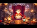Cozy Halloween Jazzy Lofi Library 📚🎃 Fall Night with Lofi Cat for Study & Chill