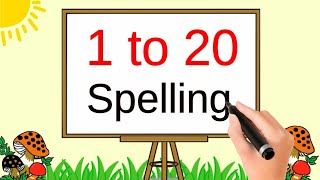 1 to 20 spelling | Numbers Names 1 to 20 with spelling | one to twenty spelling in english |