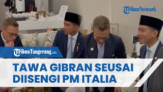 TAWA Pecah Wapres Gibran dan Presiden Finlandia seusai Diisengin PM Italia Usai Diskusi Santai