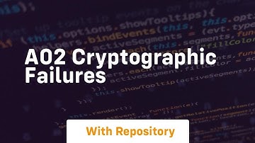a02 cryptographic failures