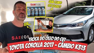 Como trocar o Óleo do Câmbio Automático CVT K313 do Toyota Corolla e Yaris | PARCIAL OU COMPLETA?