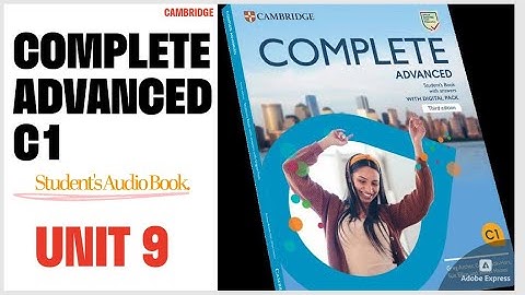 Complete Advanced Students Book Answers 3e editie Unit 9 | C1-niveau