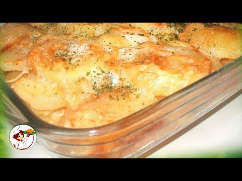 Запеченная картошка с фаршем и кабачками. Невероятно вкусно.