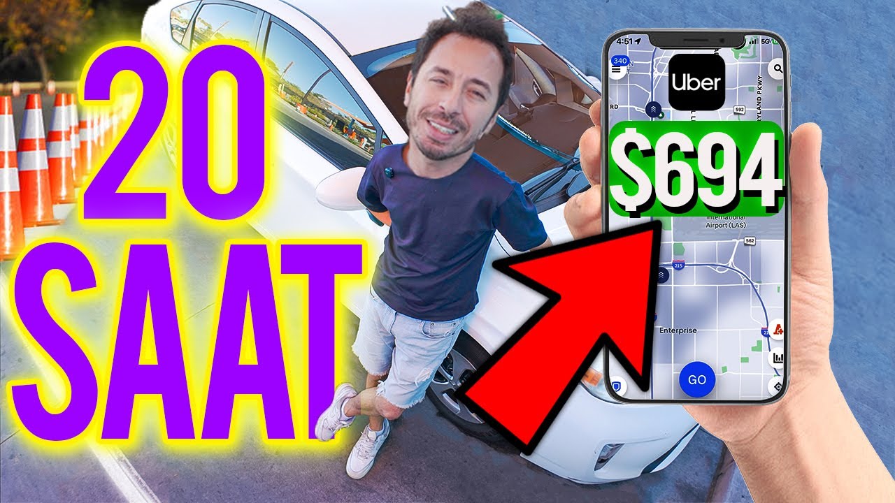 1 Gün Çalış✅  $694.35 Kazan 🤑 Amerika'da Uber ile Para Kazanmak - Las Vegas Uber Macerası v2