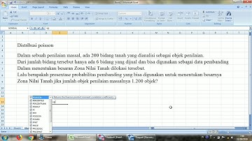 Penyelesaian Kasus Distribusi Probabilitas Menggunakan Ms.Excel Dan SPSS