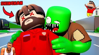 SHINCHAN and I KILLED EVERY ZOMBIE in ROBLOX Zombie Apocalypse