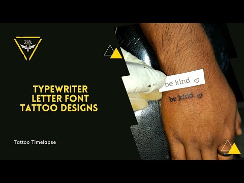 30 Unique Typewriter Font tattoos with Meanings and Ideas  Body Art Guru