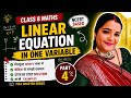 Class 8 Maths Linear Equation in One Variable Part 4 | NCERT Questions Easy Explanation