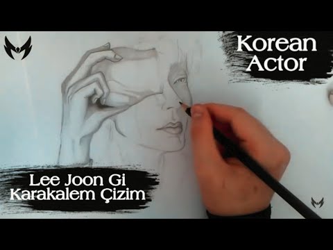 Lee Joon Gi [Actor JG] Karakalem Çizim / Hobi24 Eskiz Seti Denemesi