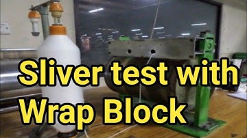 How Sliver grain test or sliver hank test with wrap block .texashraful7 spinning mills video