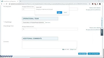 SuccessFactors - Closing a Job Requisition