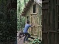 The young man went inside his house made of bamboo house #trending #funny #travel #viral #shorts