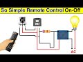 Relay and bc547 transistoreasily make remote control on off switch at home