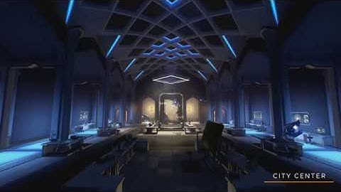 Overwatch - Oasis map illustration