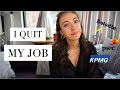 I QUIT MY BIG 4 CONSULTING JOB | Why I Left Management Consulting (emotional)